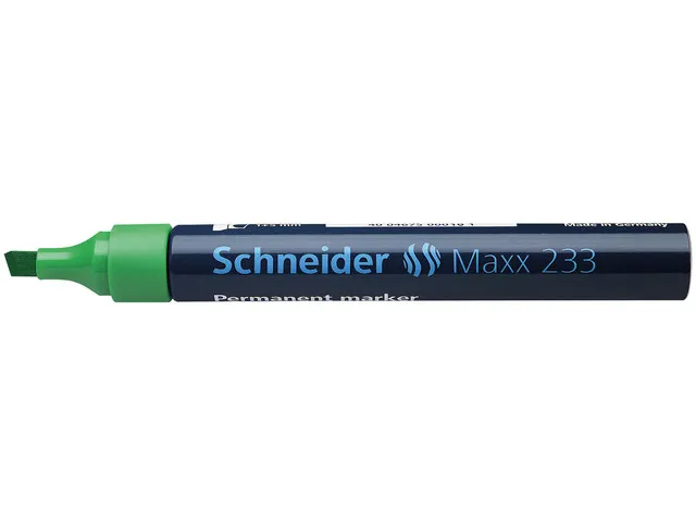 Marker Schneider Maxx 233 permanent beitelpunt groen