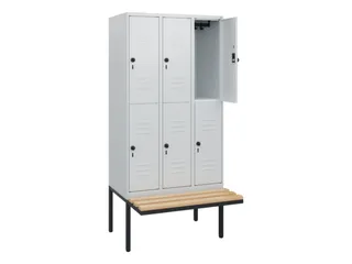Dubbeldekse dekenkist,HxBxD 1950x900x815mm,3x2vak.,vak B 300mm - 2