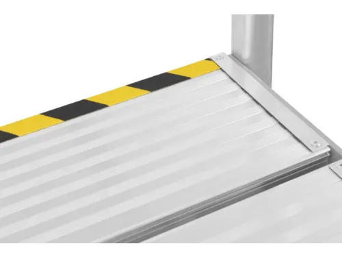 bordestrap,verrijdbaar,bordes H 0,8m,4treden,aluminium