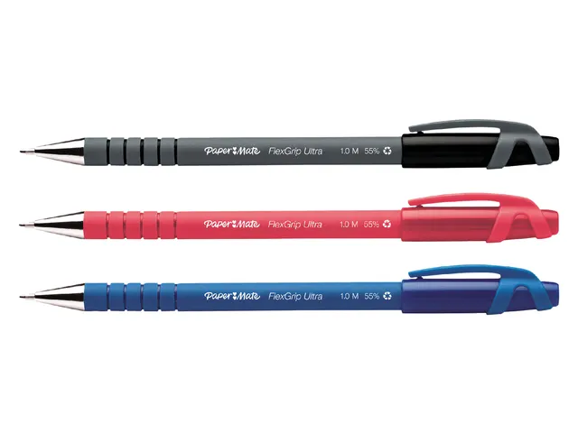 Balpen Paper Mate Flexgrip Ultra stick medium blauw