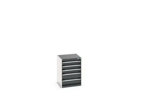 ladekast HxBxD 700x525x525mm 5laden romp RAL7035 front RAL7016