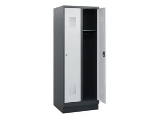 schoollocker,HxBxD 1630x600x500mm,2vak,vak B 300mm,cil.-slot,sokkel - 1