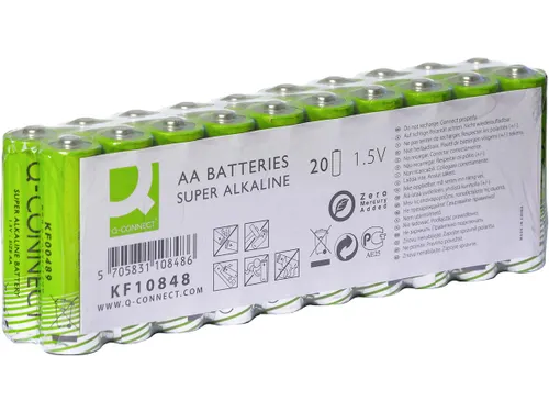 Q-connect AA batterijen Alkaline 20 stuks