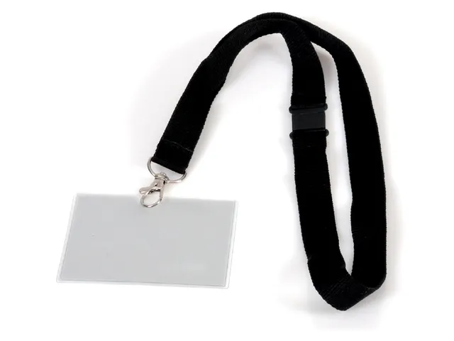 Badge - pashouder Europel met koord 90x60mm