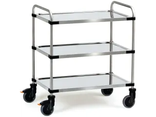 Roestvrijstalen Wagens 5038 150kg 630x400mm 2 Etages - 1
