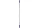 Manche en aluminium 2958-8 violet 130cm Ø25 mm à pas de vis