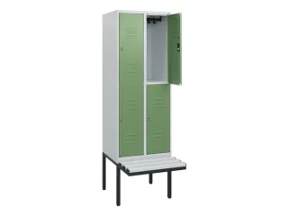 Dubbeldekse dekenkist,HxBxD 1950x600x815mm,2x2vak.,vak B 300mm - 2