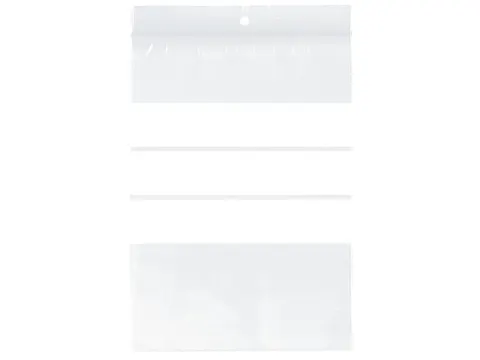 gripzak Raadhuis 100x150mm met schrijfvlak, doos a 8000 stuks