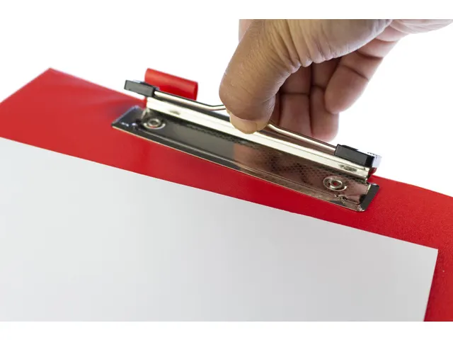 Klemmap Seco A4+ m klep rood