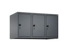 opzetkast,v. locker,3vak.,vak B 300mm,HxBxD 500x900x500mm,vleugeldeur