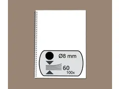 Draadrug Fellowes 8mm 34-rings A4 Zwart 100 Stuks