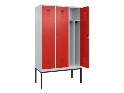 locker voor scheiding van kleding,HxBxD 2120x1200x500mm,3vak