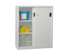 Schuifdeurkast Hxbxd 1200x1000x500mm 3 Oh Ral7035 Front Ral6011