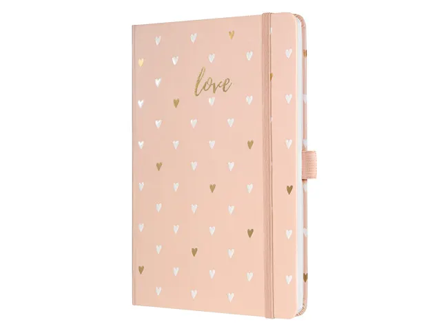 Notitieboek Jolie Beauty A5 hardcover gelinieerd roze love 174 blz 80g