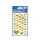 Folie etiket Z-design Creative gouden hartjes