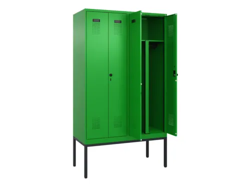 PBM-locker,HxBxD 2120x1200x500mm,4vak,vak B 300mm,draaigrendel