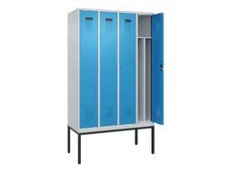locker voor scheiding van kleding,HxBxD 2120x1200x500mm,4vak