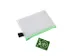 etui A6 PVC-vrij transparant met neon groene ritssluiting
