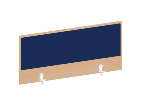 baliepaneel,v. bureau,aanbouw achter,B 1000mm,NE-esdoorn,BN6016-blauw