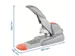 Agrafeuse Rapid Duax Flat Clinch 170 feuilles argent/orange