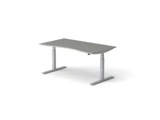 Elektrisch ihv bureau HxBxD 640-1300x1600x900/800mm blad grijs - 1