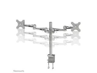 Monitorarm FPMA-D935D 2 Schermen tot 27 inch met Klem Zilver - 5