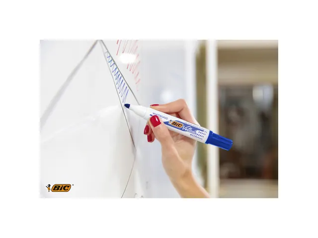 Viltstift Bic Velleda 1701 whiteboard rond large blauw