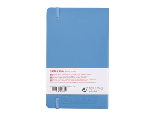 Schetsboek Talens Art Creation 80 witte vellen 140gr 130x210mm blauw