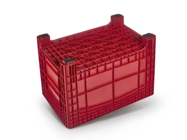 container met grote capaciteit,HxLxB 800x1200x800mm,535l,PE,rood