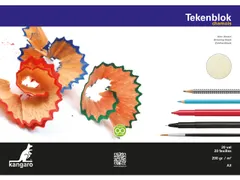 Tekenblok Kangaro A3 200 gram 20 vel chamois