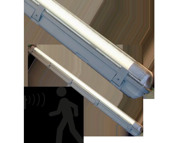 Proventa, natte ruimte met HF-bewegingsmelder en led-buis, 120 cm, 1 x