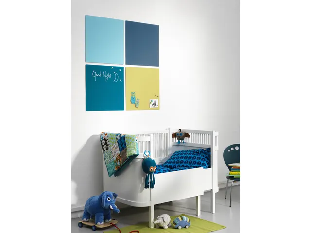 Glasmagneetbord Naga 45x45cm geel