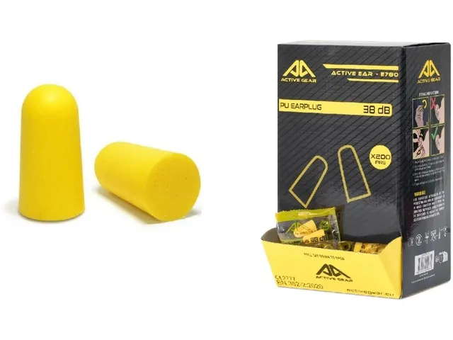 Oordoppen Active Gear 38 dB 200 paar geel