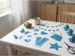 Glitterkarton Kangaro chroom blauw 50x70cm pak à 10 vel