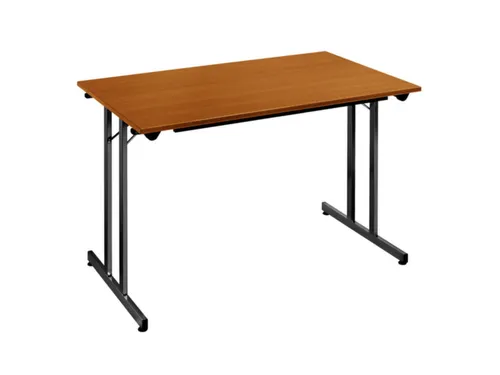Klaptafel Vrijstaand 120x80 Cm Onderstel Zwart Blad Kersenhout