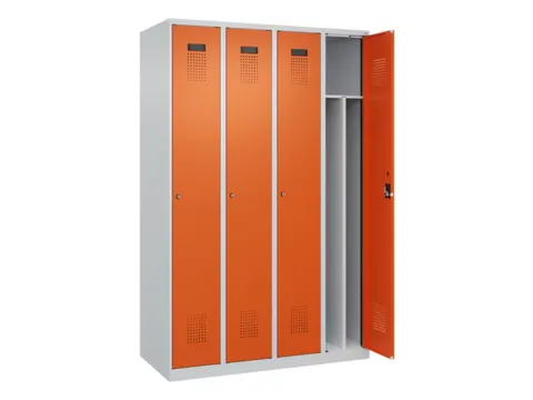 locker voor scheiding van kleding,HxBxD 1850x1200x500mm,4vak