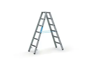 veiligheidsladder,beide zijden,2x6treden m. R13-laag,balk L 1,7m - 2