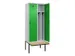 locker met bank,voor scheiding van kleding,HxBxD 2120x800x815mm,2vak