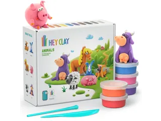 Hey Clay Klei set Animals 15 delen boerderijdieren - 6