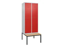 Dubbeldekse dekenkist,HxBxD 2120x800x815mm,2x2vak.,vak B 400mm