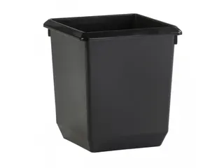 Vierkant Tapse Papierbak 21 Liter Zwart - 1
