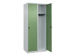 locker,HxBxD 1850x800x500mm,2vak,vak B 400mm,draaigrendel