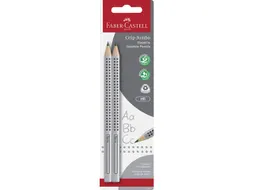 Potloodset Faber-Castell 2stuks Jumbo met grip in blister. Hardheid HB
