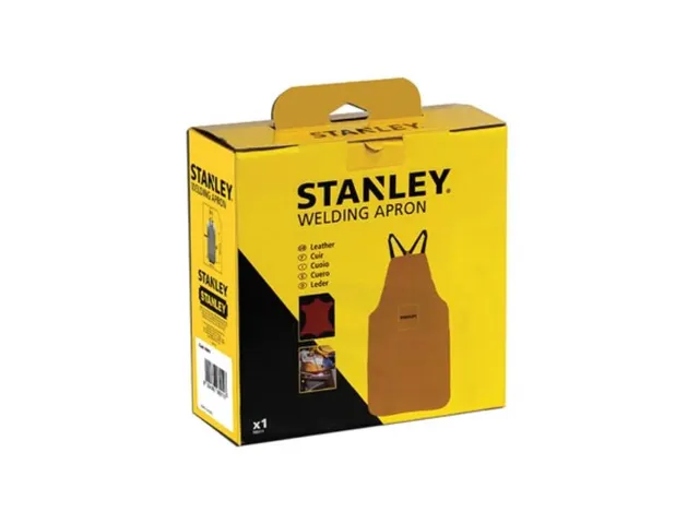 Stanley leren lasschort geel 60x90cm