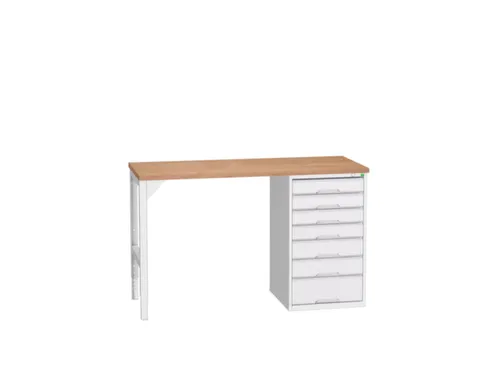 werkbank,HxBxD 930x1500x600mm,multiplexblad,2voeten/1container