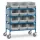 Bijzetwagen Met 12 Magazijnbakken 32941 250kg Hout 940x470mm Ral5007