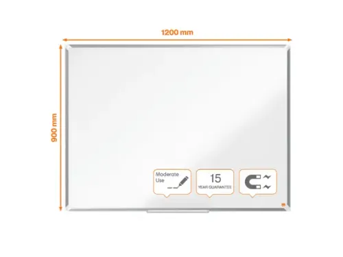 Whiteboard Nobo Premium Plus 90x120cm staal