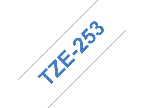 Labeltape Brother P-touch TZe-253 standaard 24mm blauw op wit