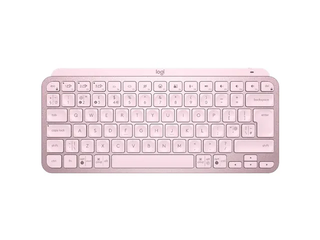 Mini clavier sans fil Logitech MX Keys Bluetooth rose QWERTY Angl GB