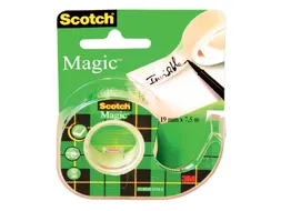 Plakband Scotch Magic 810 12mmx10m onzichtbaar + plakbandhouder